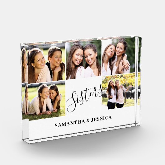 Modernes Schwestern-Foto Fotoblock (Links)