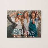 Modernes SchwesternFoto Puzzle (Horizontal)