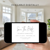 Modernes Script 2025 Abschluss Save the Date