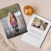 Modernes Script 2 Foto Abschluss Ankündigung