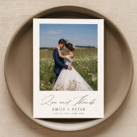 Modernes Script 2 Foto Hochzeit