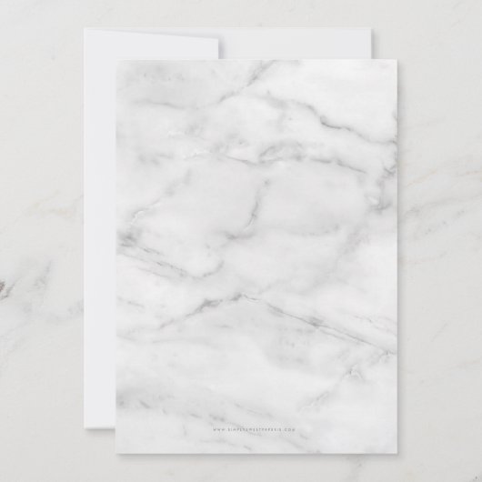 MODERNES SCRIPT 30. Party Schwarz-weiß Einladung (Rückseite)