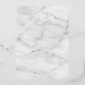 MODERNES SCRIPT 30. Party Schwarz-weißes Gold Folieneinladung (Rückseite)