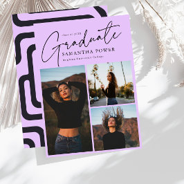 Modernes Script 3 Fotos Geometrischer Abschluss Ankündigung