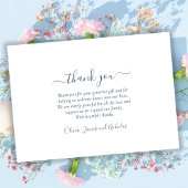 Modernes Script 4 Foto Collage Baby Boy Vielen Dan Dankeskarte