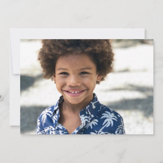 Modernes Script-Abschluss-Foto Dankeskarte (Rückseite)