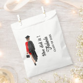 Modernes Script Abschluss Girl Gastgeschenk Geschenktütchen (Ausgeschnitten)