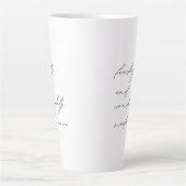 Modernes Script ängstlich und wunderbar gemacht Ka Milchtasse (Vorderseite)