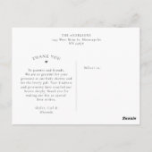 Modernes Script Baby 4 Foto Collage Postkarte (Rückseite)