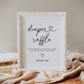 Modernes Script-Baby-Duschabwaschmaschine-Raffelze Poster