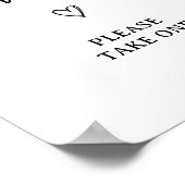 Modernes Script Baby Duwer favorisiert Schild (Ecke)