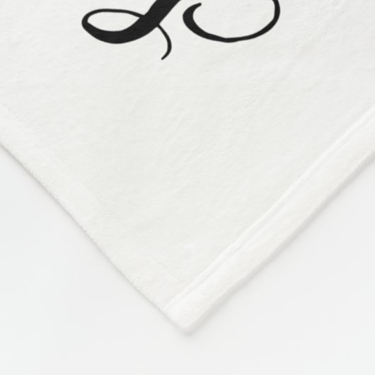 Modernes Script Baby Milestone Baby Blanket Fleecedecke (Ecke)