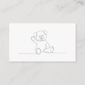 Modernes Script Baby Shooter-Geschenkregister Begleitkarte (Rückseite)