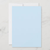 Modernes Script Baptisse Baby Foto Einladung (Rückseite)