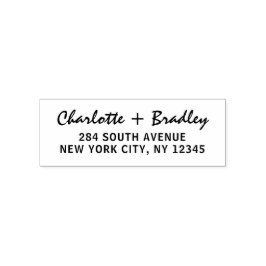 Modernes Script Berufliche Persönliche Rücksendead Permastempel