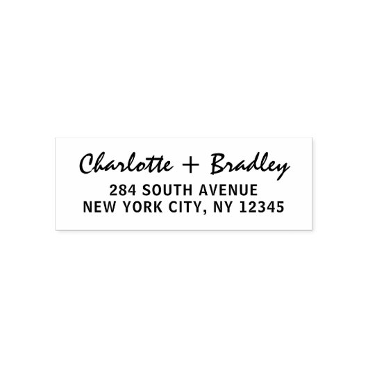 Modernes Script Berufliche Persönliche Rücksendead Permastempel (Design)