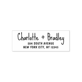 Modernes Script Berufliche Persönliche Rücksendead Permastempel