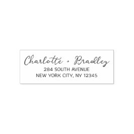 Modernes Script Berufliche Persönliche Rücksendead Permastempel