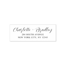 Modernes Script Berufliche Persönliche Rücksendead Permastempel