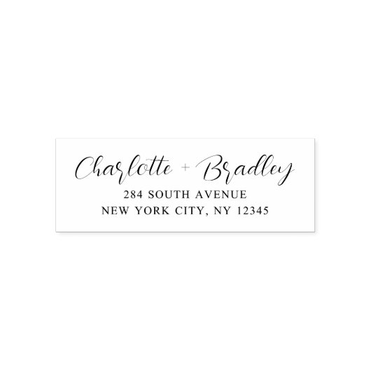 Modernes Script Berufliche Persönliche Rücksendead Permastempel (Design)