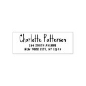 Modernes Script Berufliche Persönliche Rücksendead Permastempel (Design)