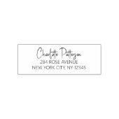 Modernes Script Berufliche Persönliche Rücksendead Permastempel (Design)