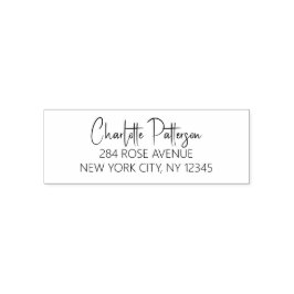 Modernes Script Berufliche Persönliche Rücksendead Permastempel