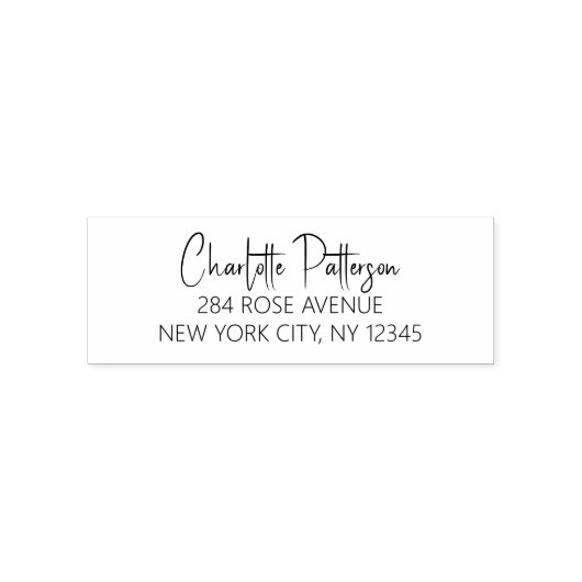 Modernes Script Berufliche Persönliche Rücksendead Permastempel (Design)