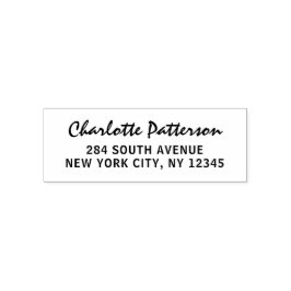 Modernes Script Berufliche Persönliche Rücksendead Permastempel