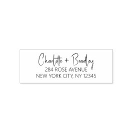 Modernes Script Berufliche Persönliche Rücksendead Permastempel