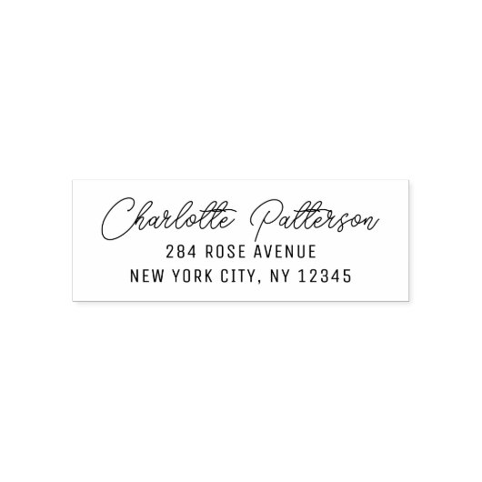 Modernes Script Berufliche Persönliche Rücksendead Permastempel (Design)