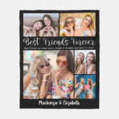 Modernes Script Best Friends Forever Sprichwort 5 Fleecedecke (Vorderseite)