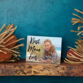 Modernes Script Beste Mama je Foto Fotoplatte (Seite)