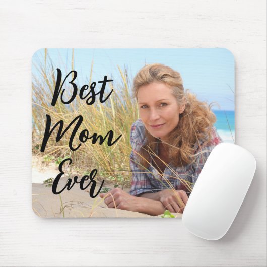 Modernes Script Beste Mama je Foto Mousepad (Mit Mouse)