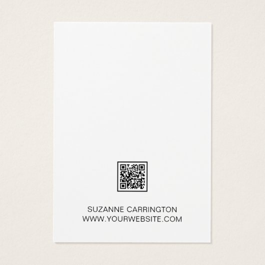 Modernes Script Bird Logo. Schmuckkarte (Rückseite)