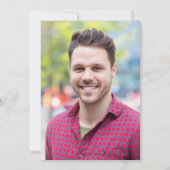 Modernes Script Black 2024 Foto Abschluss Ankündigung (Rückseite)