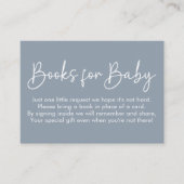 Modernes Script Blue Oh Baby einfache Bücher für B Begleitkarte (Vorderseite)