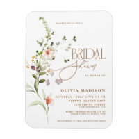 Modernes Script Boho Flower Garden Brautparty