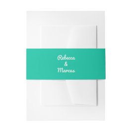 Modernes Script Bold Mint Green Typografy Wedding Einladungsbanderole
