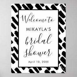 Modernes Script-Brautparty Begrüßungszeichen Poster