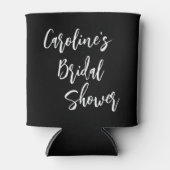 Modernes Script-Brautparty benutzerdefiniert Schwa Dosenkühler (Vorderseite)