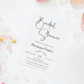 Modernes Script-Brautparty Einladung