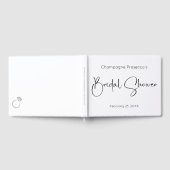 Modernes Script Brautparty Gästebuch (Voll)