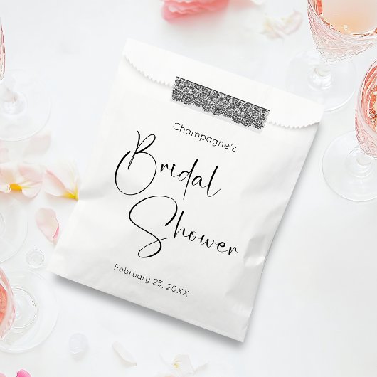 Modernes Script-Brautparty Geschenktütchen