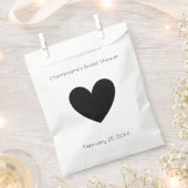 Modernes Script Brautparty Herz Geschenktütchen (Ausgeschnitten)