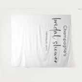 Modernes Script-Brautparty im Hintergrund Wandteppich (Vorderseite (Horizontal))