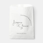 Modernes Script-Brautparty Lingerie Geschenktütchen (Vorderseite)