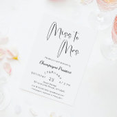 Modernes Script Brautparty Miss zu Mrs. Einladung