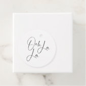 Modernes Script-Brautparty Ooh La Geschenkanhänger (Beispiel)