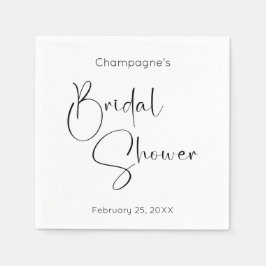 Modernes Script-Brautparty Serviette